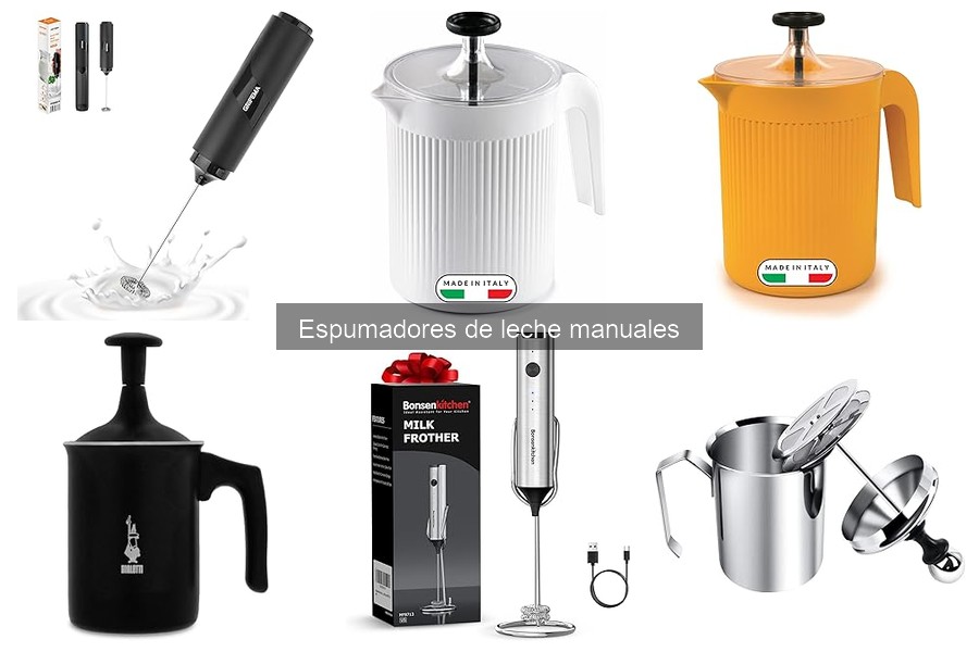 Opiniones sobre espumadores de leche manuales de Bialetti y GRIFEMA