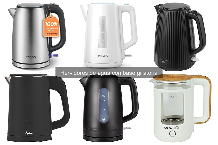 Opiniones sobre hervidores de agua con base giratoria