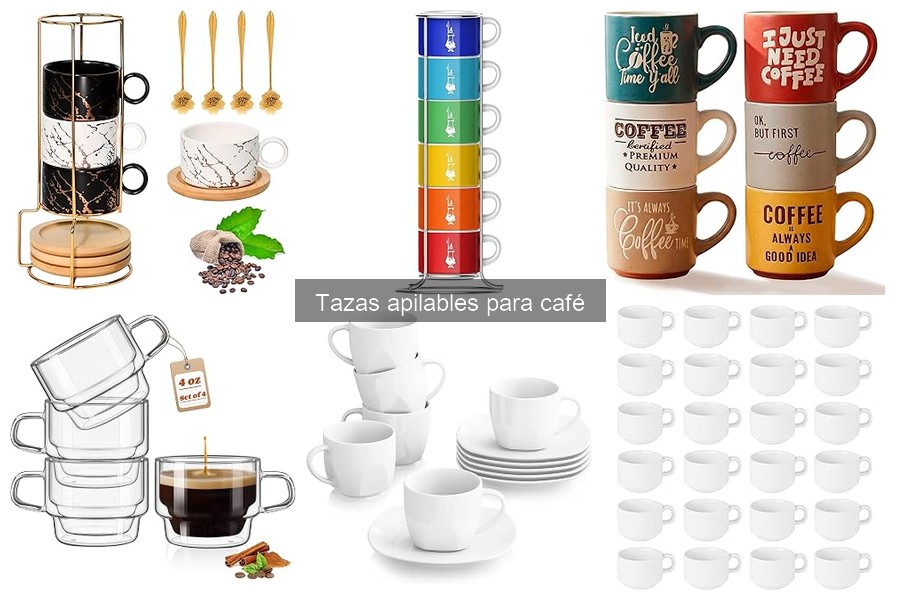 Opiniones sobre tazas apilables para café: reseñas reales