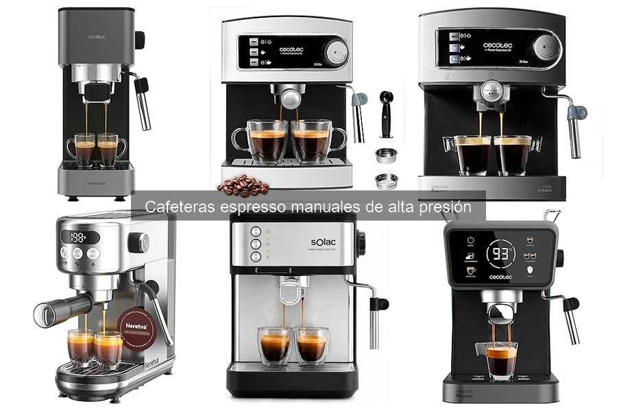 Precio promedio de cafeteras espresso manuales de alta presión