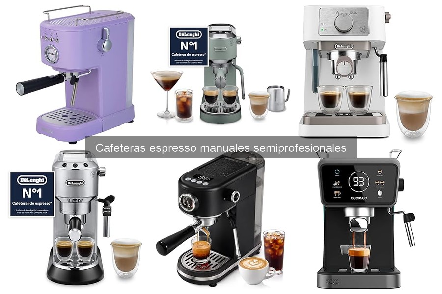 Precios de cafeteras espresso manuales semiprofesionales