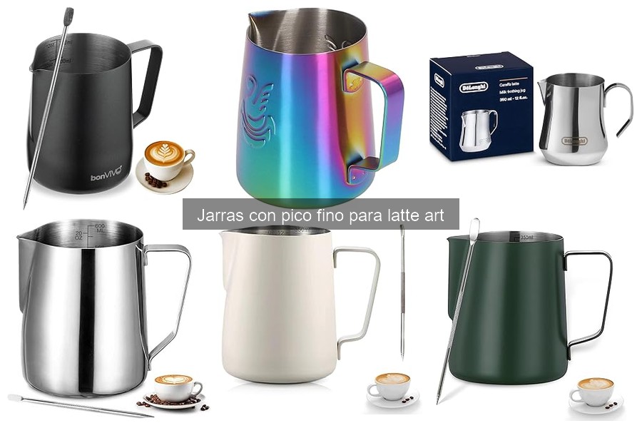 Problemas comunes al usar jarras para latte art y sus soluciones