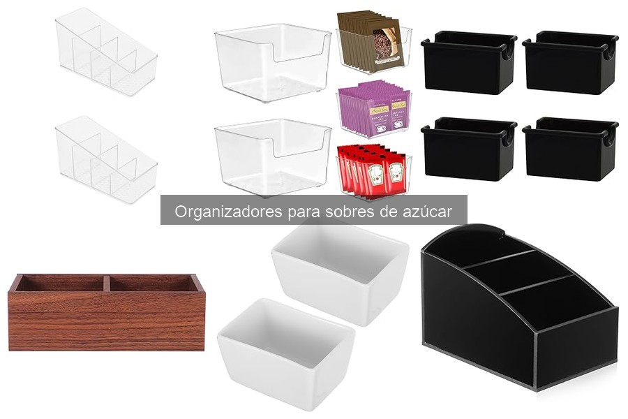 Problemas comunes al usar organizadores para sobres de azúcar