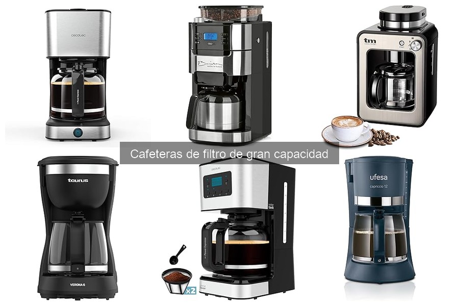 Problemas comunes en cafeteras de filtro de gran capacidad