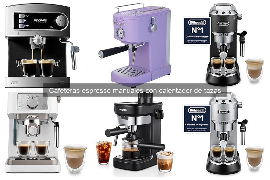 Problemas comunes en cafeteras espresso manuales con calentador de tazas