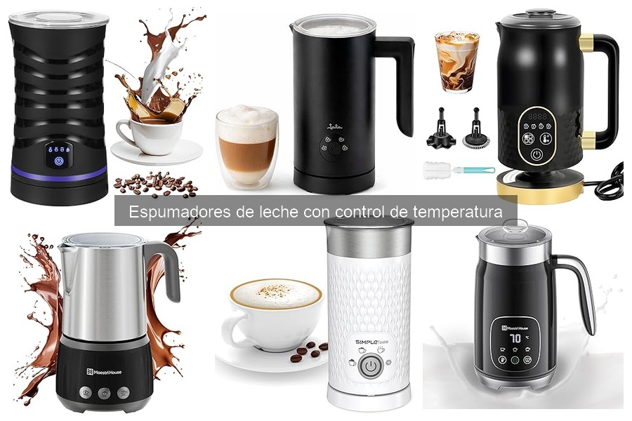 ¿Qué es un espumador de leche con control de temperatura?