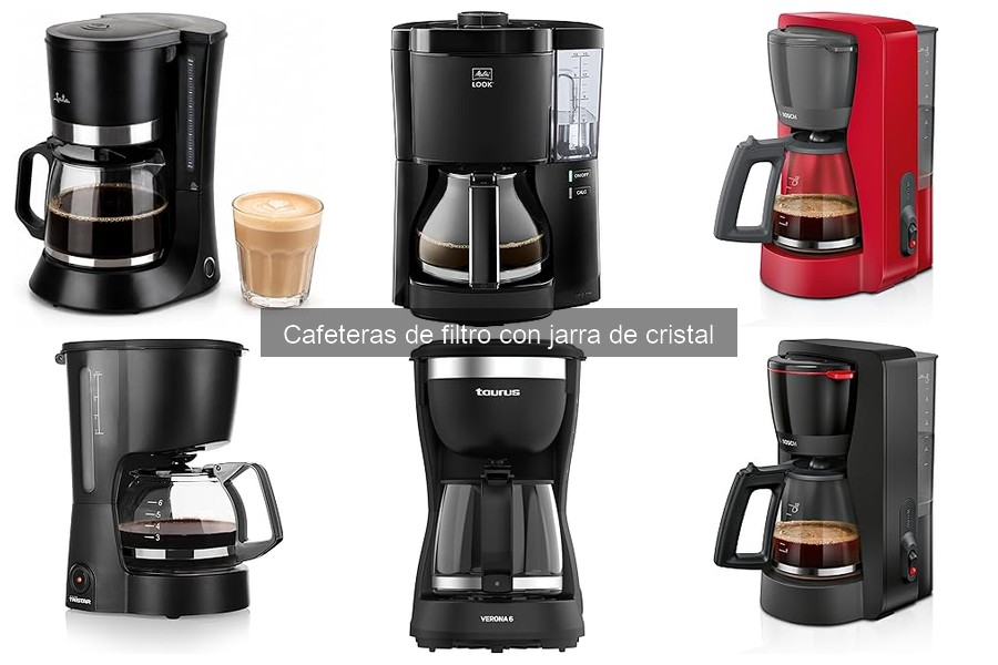 ¿Qué es una cafetera de filtro con jarra de cristal?