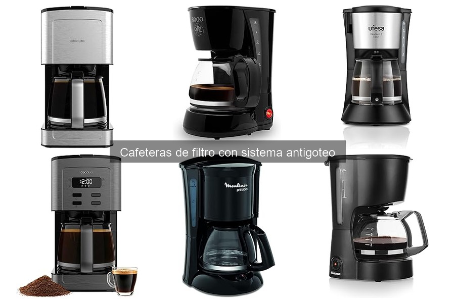 ¿Qué es una cafetera de filtro con sistema antigoteo?