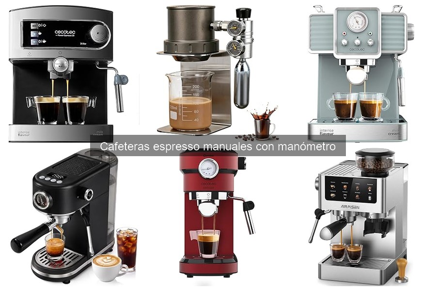¿Qué es una cafetera espresso manual con manómetro?
