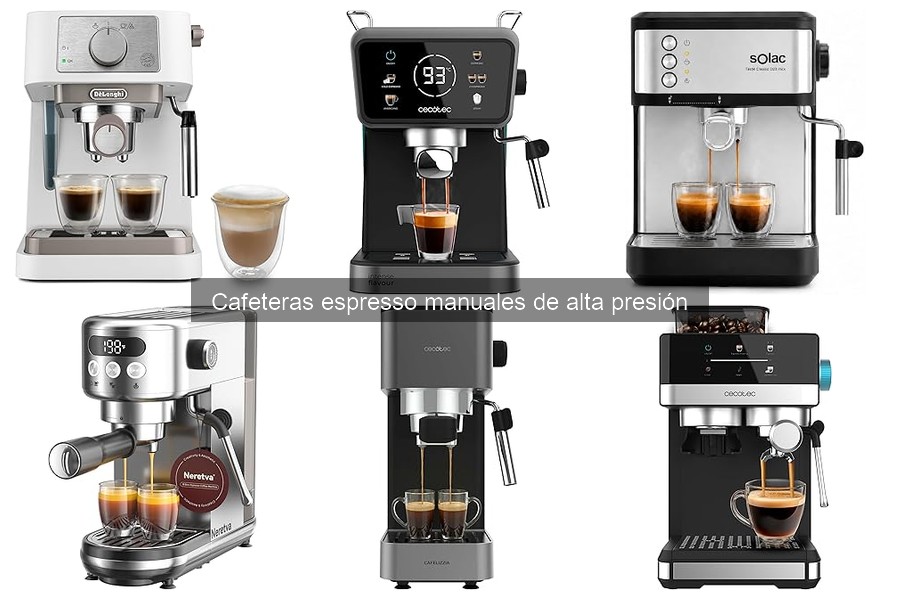 ¿Qué es una cafetera espresso manual de alta presión?