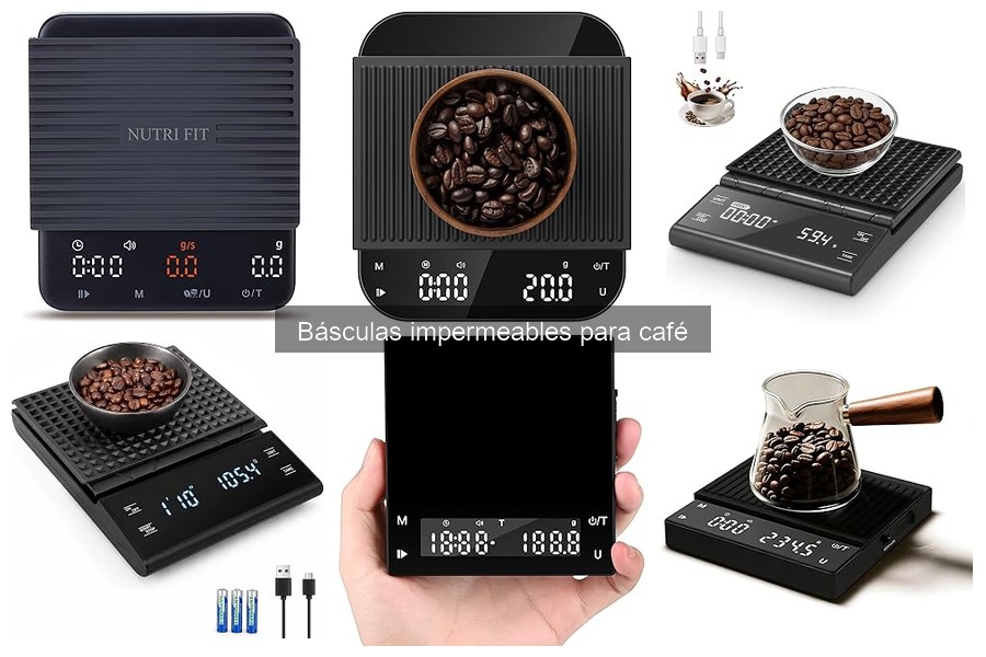 ¿Qué son las básculas impermeables para café?