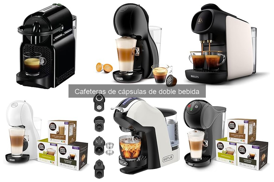 ¿Qué son las cafeteras de cápsulas de doble bebida?