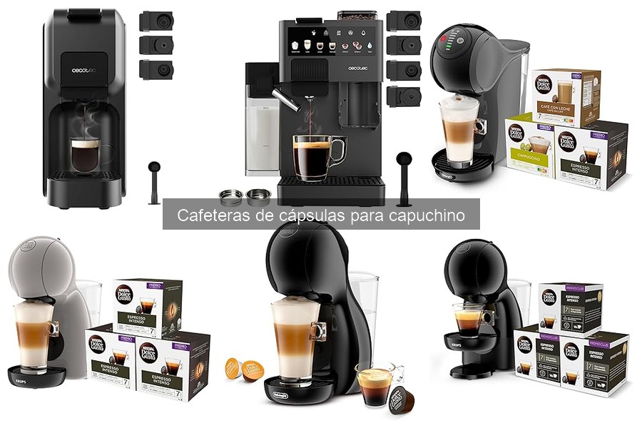 ¿Qué son las cafeteras de cápsulas para capuchino?