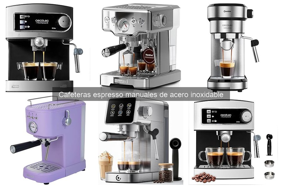 ¿Qué son las cafeteras espresso manuales de acero inoxidable?