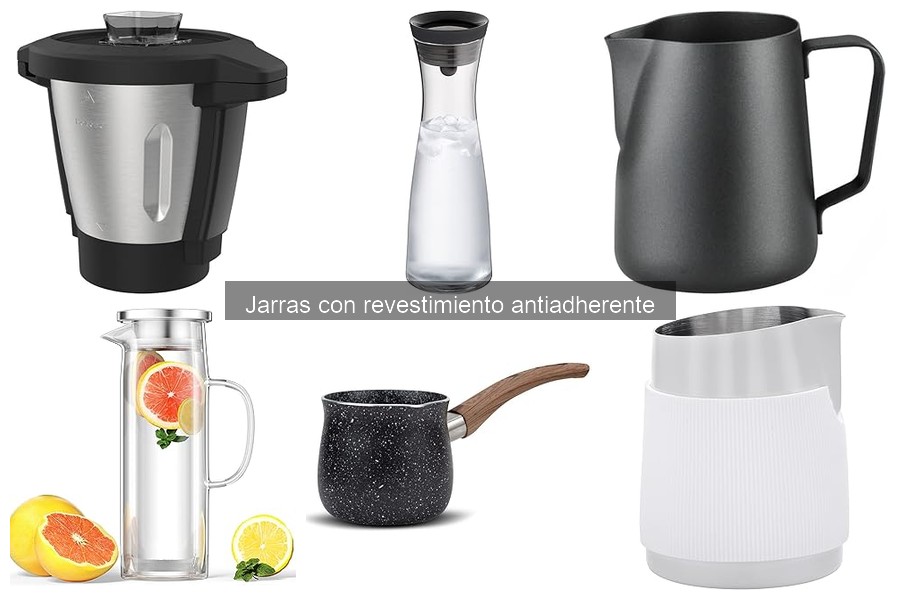 ¿Qué son las jarras con revestimiento antiadherente?