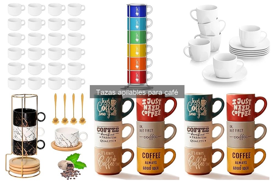 ¿Qué son las tazas apilables para café? Ventajas y diseño