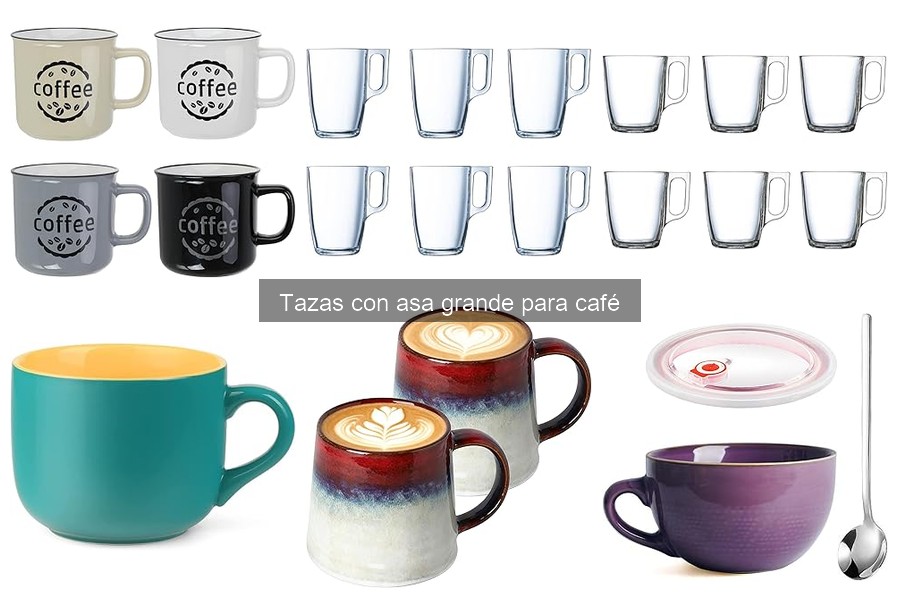 ¿Qué son las tazas con asa grande para café?
