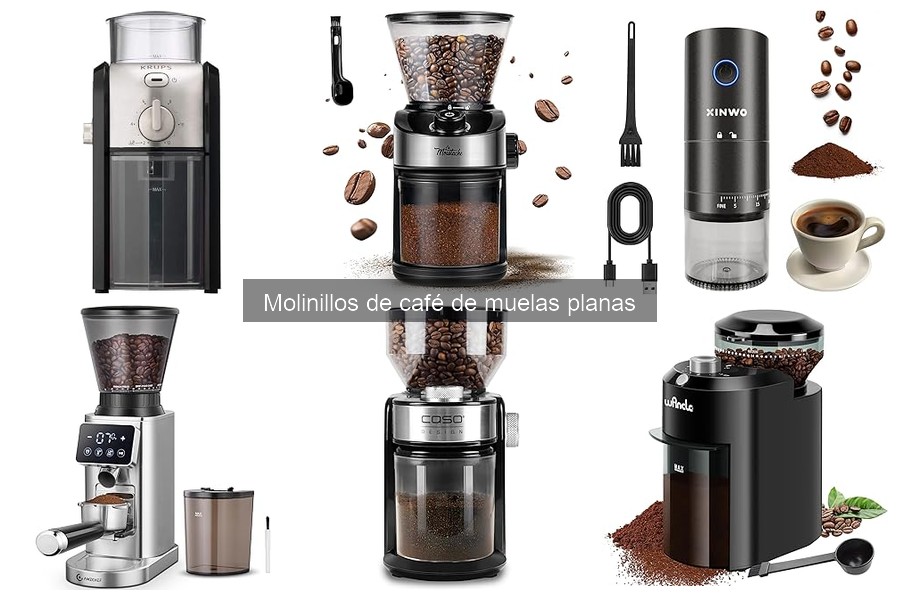 ¿Qué son los molinillos de café de muelas planas?