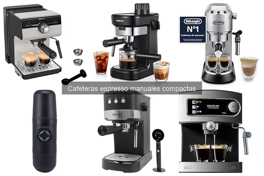 Recetas de café deliciosas con cafeteras espresso manuales compactas