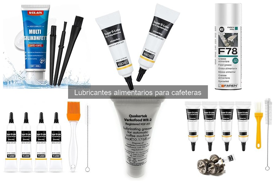 ¿Son seguros los lubricantes alimentarios para cafeteras?