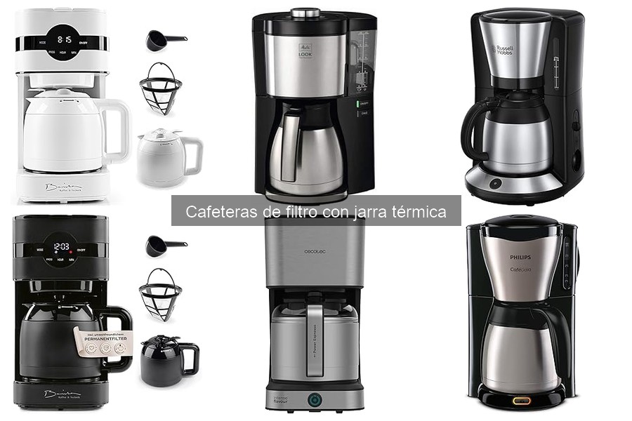 Tipos de cafeteras de filtro con jarra térmica: Guía completa