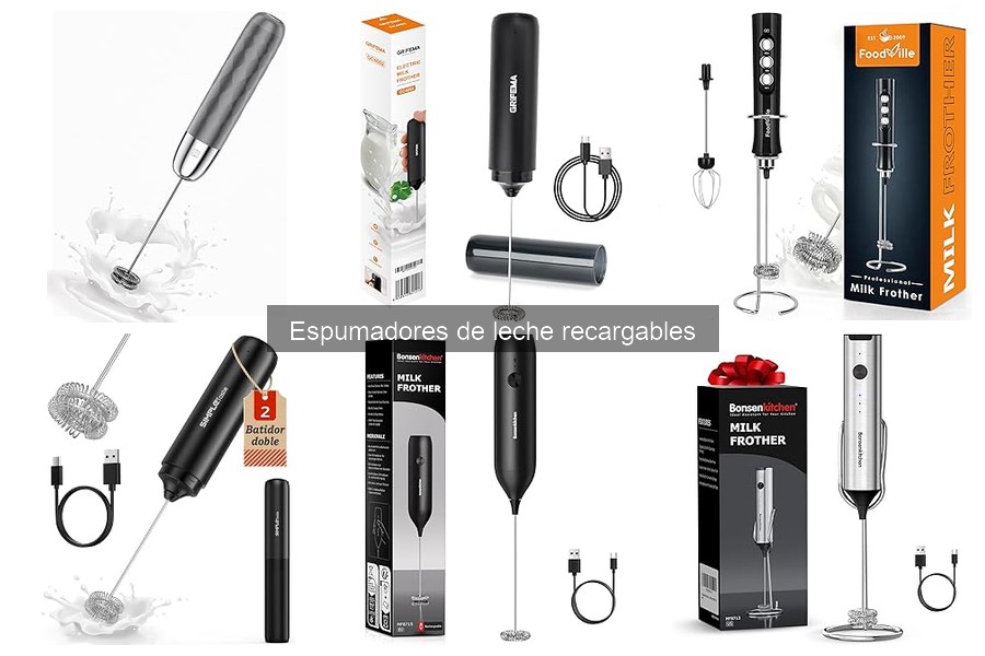 Tipos de Espumadores de Leche Recargables: Diferencias y Usos