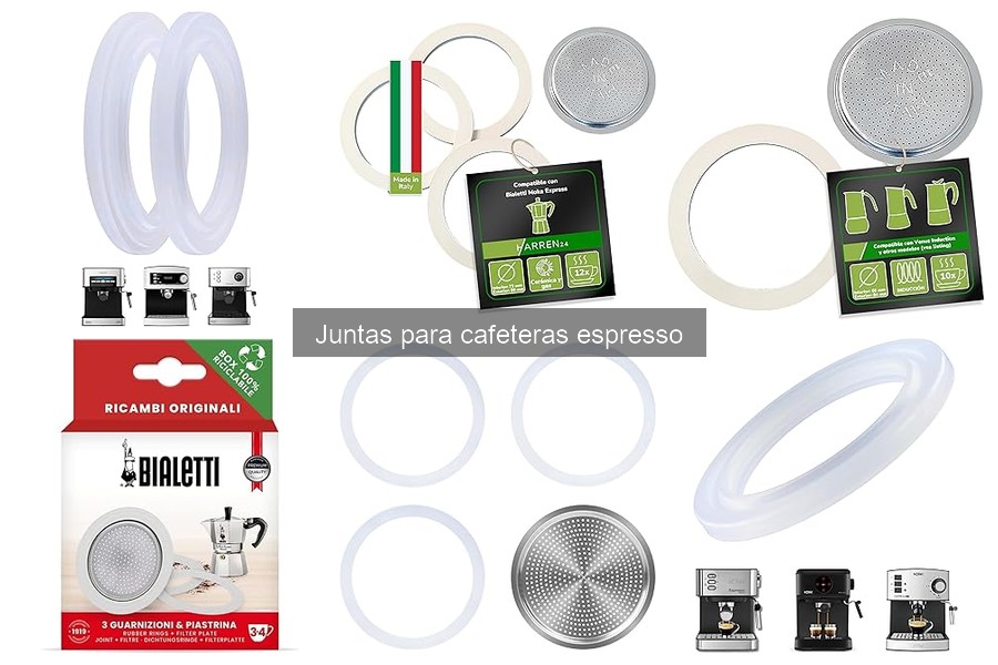 Tipos de juntas para cafeteras espresso: materiales y usos