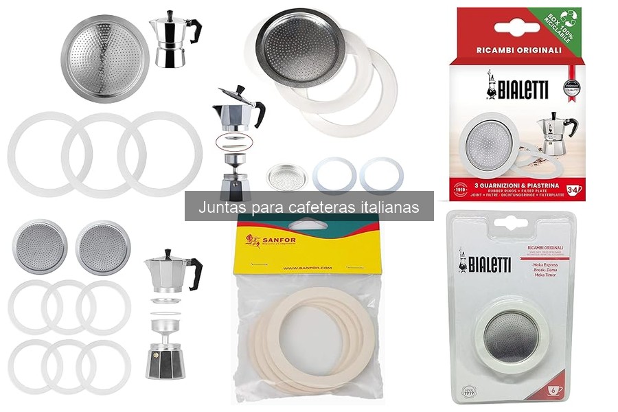 Tipos de juntas para cafeteras italianas: materiales y características