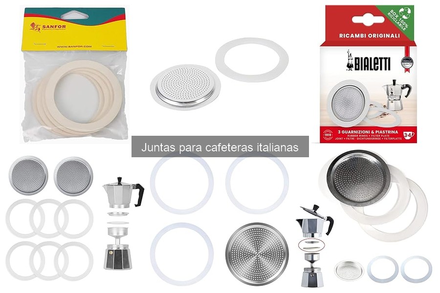 Tipos de Juntas para Cafeteras Italianas: Materiales y Tamaños