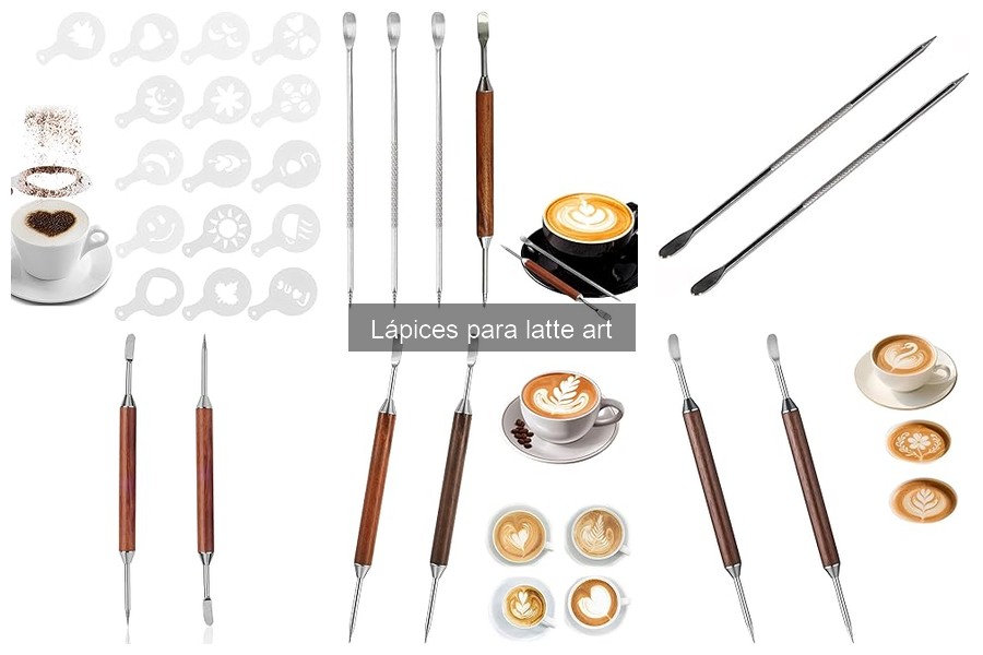 Tipos de lápices para latte art y sus características