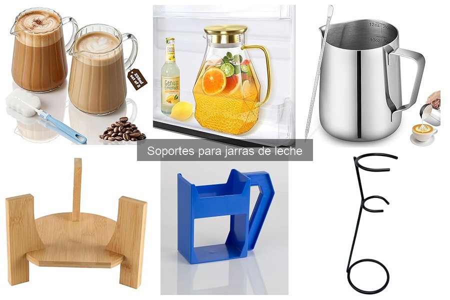 Tipos de soportes para jarras de leche: guía completa