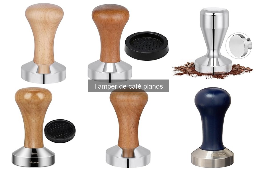 Tipos de tampers de café planos y sus características