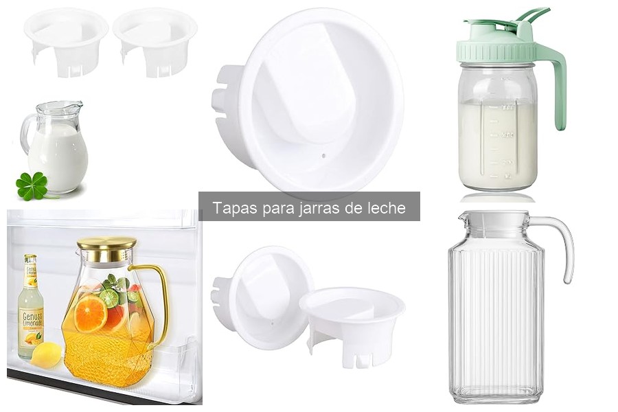 Tipos de tapas para jarras de leche: materiales y usos