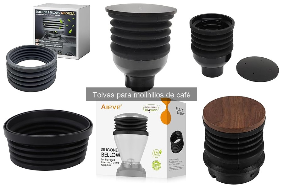 Tipos de tolvas para molinillos de café: materiales y capacidades