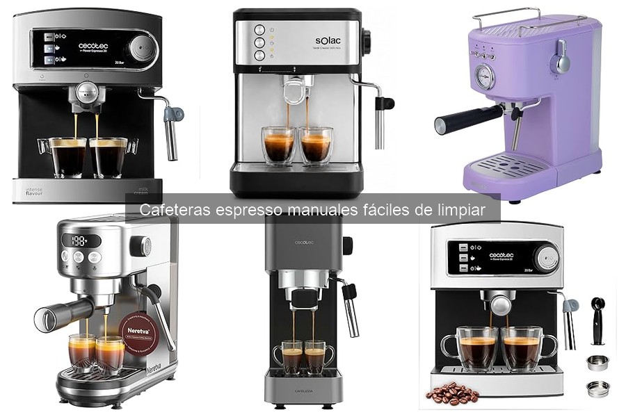 Ventajas y desventajas de cafeteras espresso manuales fáciles de limpiar